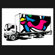 David Flores（デイビッド・フローレス）　Kidrobot Truck（キッドロボット・トラック）　シルクスクリーンポスター