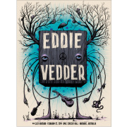 Jeff Soto（ジェフ・ソート） Eddie Vedder（エディ・ヴェダー） QPAC Brisbane 2014 シルクスクリーンポスター