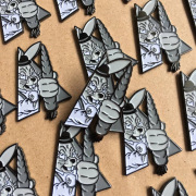 Frank Kozik x BlackBook Toy:A Clockwork Carrot Lil Alex Pin Mono colorway