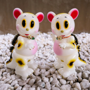 Ron English x BlackBook Toy( ロン・イングリッシュ)　Mousezilla:Fortune Cat BL GID painted by BBT