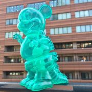 Ron English x BlackBook Toy( ロン・イングリッシュ)　Mousezilla Emerald with GR GID mini