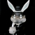 Frank Kozik x BlackBook Toy:A Clockwork Carrot Lil Alex 11インチフィギュア Grayscale Edition