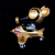 Ron English x BlackBook Toy( ロン・イングリッシュ)　Mousemask Murphy in Airplane Bangkok Gold edition