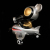 Ron English x BlackBook Toy( ロン・イングリッシュ)　Mousemask Murphy in Airplane Tokyo Gold edition
