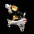 Ron English x BlackBook Toy( ロン・イングリッシュ)　Mousemask Murphy in Airplane Tokyo Gold edition