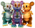 Ron English x BlackBook Toy:Leopard Mousezilla micro run painted by BBT