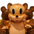 Ron English x BlackBook Toy:Leopard Mousezilla micro run painted by BBT