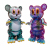 Ron English x BlackBook Toy:Leopard Mousezilla micro run painted by BBT