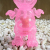 Ron English x BlackBook Toy( ロン・イングリッシュ)　Mousezilla Sakura Clear with RED GID mini