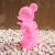 Ron English x BlackBook Toy( ロン・イングリッシュ)　Mousezilla Sakura Clear with RED GID mini