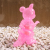 Ron English x BlackBook Toy( ロン・イングリッシュ)　Mousezilla Sakura Clear with RED GID mini