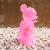 Ron English x BlackBook Toy( ロン・イングリッシュ)　Mousezilla Sakura Clear with RED GID mini