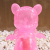 Ron English x BlackBook Toy( ロン・イングリッシュ)　Mousezilla Sakura Clear with RED GID mini