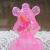 Frank Kozik x BlackBook Toy:A Clockwork Carrot Sakura Clear Lil Alex, Dim(not a set) with mini Carrots