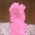 Frank Kozik x BlackBook Toy:Piggums Sakura Clear