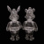 Frank Kozik x BlackBook Toy:A Clockwork Carrot Lil Alex, Dim(not a set) Stealth