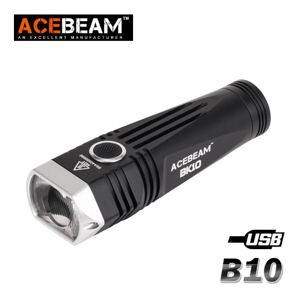 【ACEBEAM（エースビーム）】 BK10/CREE XHP35HI MAX2000ルーメン/バッテリー(装着)