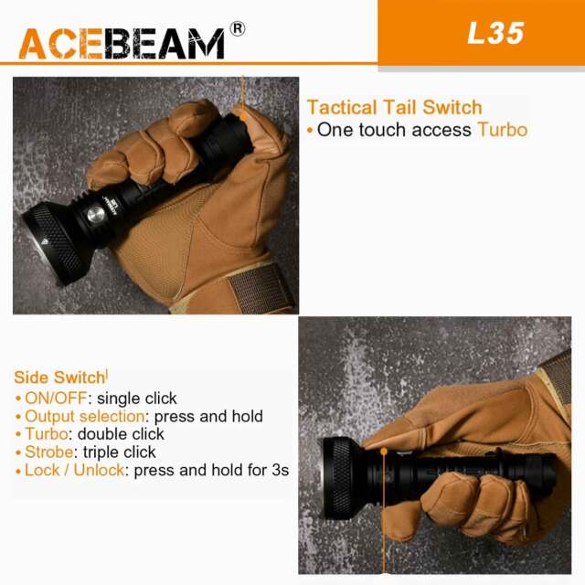 ACEBEAM L35｜話題の高性能ブランド。斬新な設計が、マニアを魅了します。