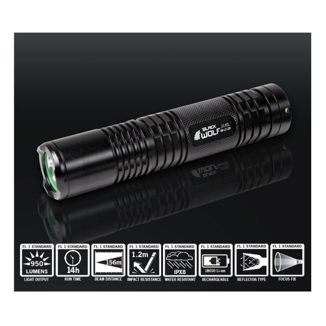 BLACKWOLF（ブラックウルフ）】ハンディライト [リフレクタータイプ