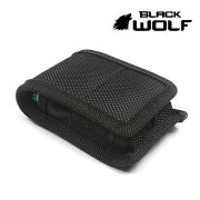 【BLACKWOLF(ブラックウルフ)】バッテリーケース2本用/ベルト通し付き 軽くて丈夫　携帯しやすい 保護ケース 便利なマジックテープ開閉 /長時間点灯や遠征時
