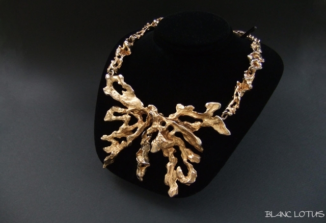 ヴィンテージネックレス　ゴールデンバタフライ