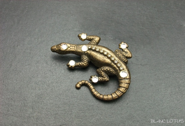 トカゲのヴィンテージブローチ