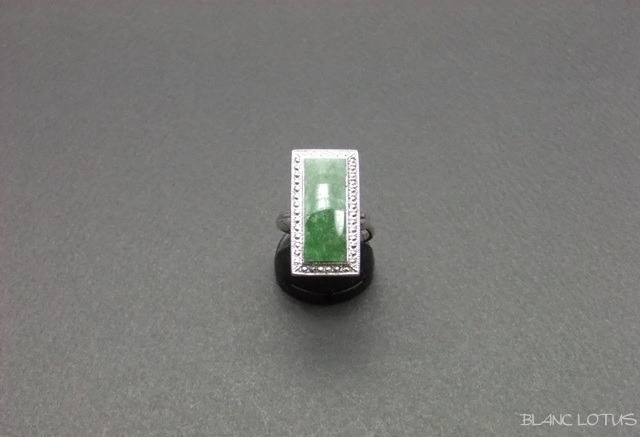 天然石のヴィンテージシルバーリング