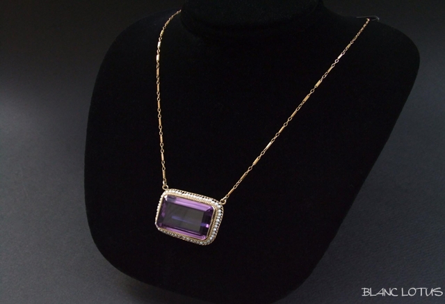 ヴィクトリアン　アメジストのネックレス