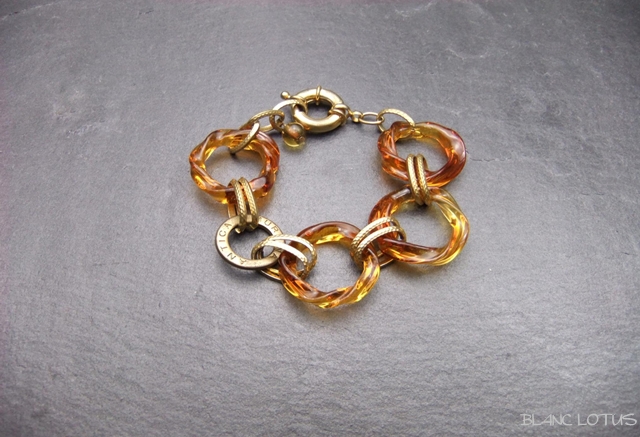 Antica Murrina  飴色のグラスブレスレット