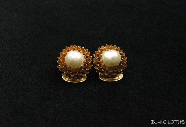 Miriam Haskell（ミリアム・ハスケル) 小さなバロックパールのイヤリング