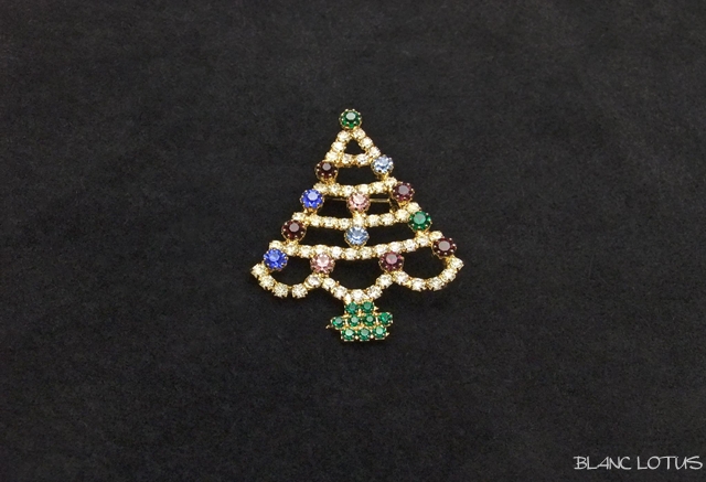 ヴィンテージブローチ　クリスマスツリー