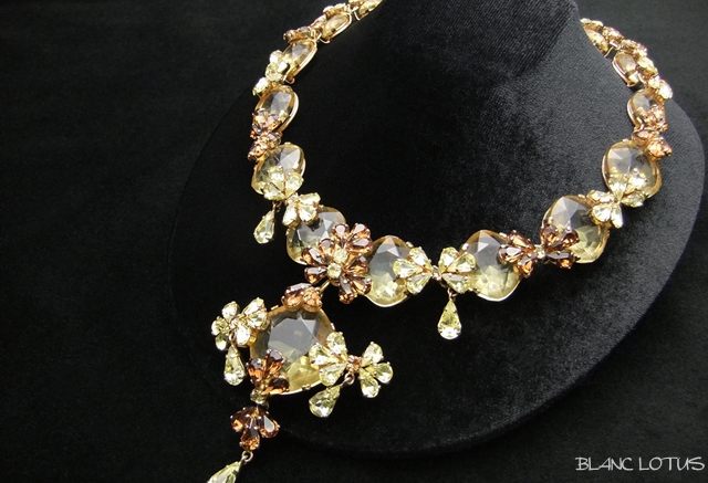 Dior（クリスチャン・ディオール）　ライトイエロークリスタルのネックレス