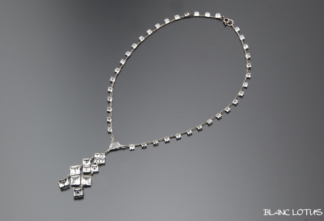 アールデコネックレス ペーストグラス