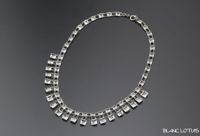 アールデコ　ペーストグラスのネックレス