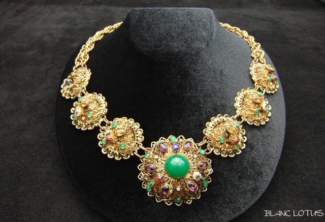 ハンガリアン　フィリグリーのゴールドネックレス　1920's