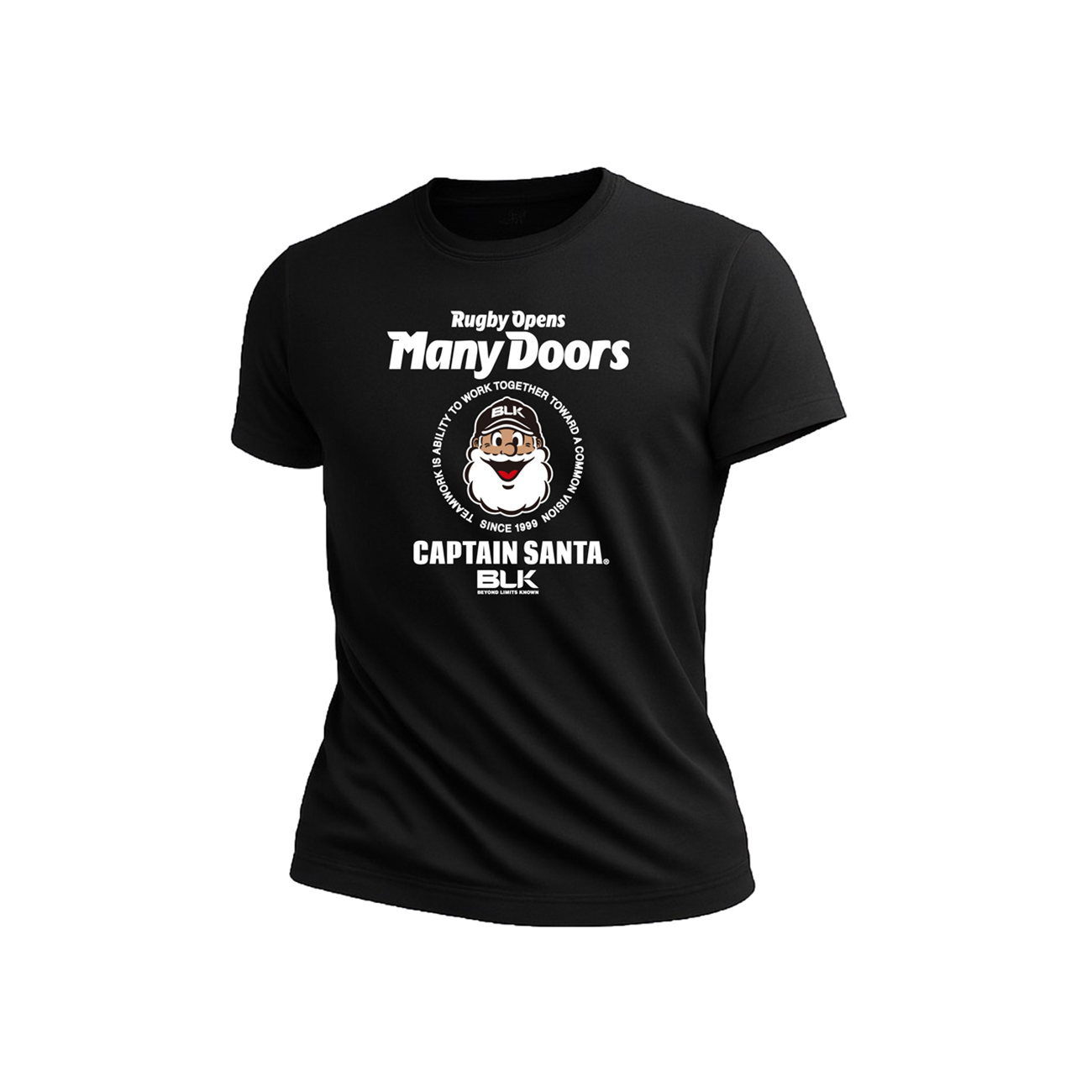 キャプテンサンタ　黒ロングスリーブTシャツ キャプテンサンタコラボティーシャツ2025 ブラック
