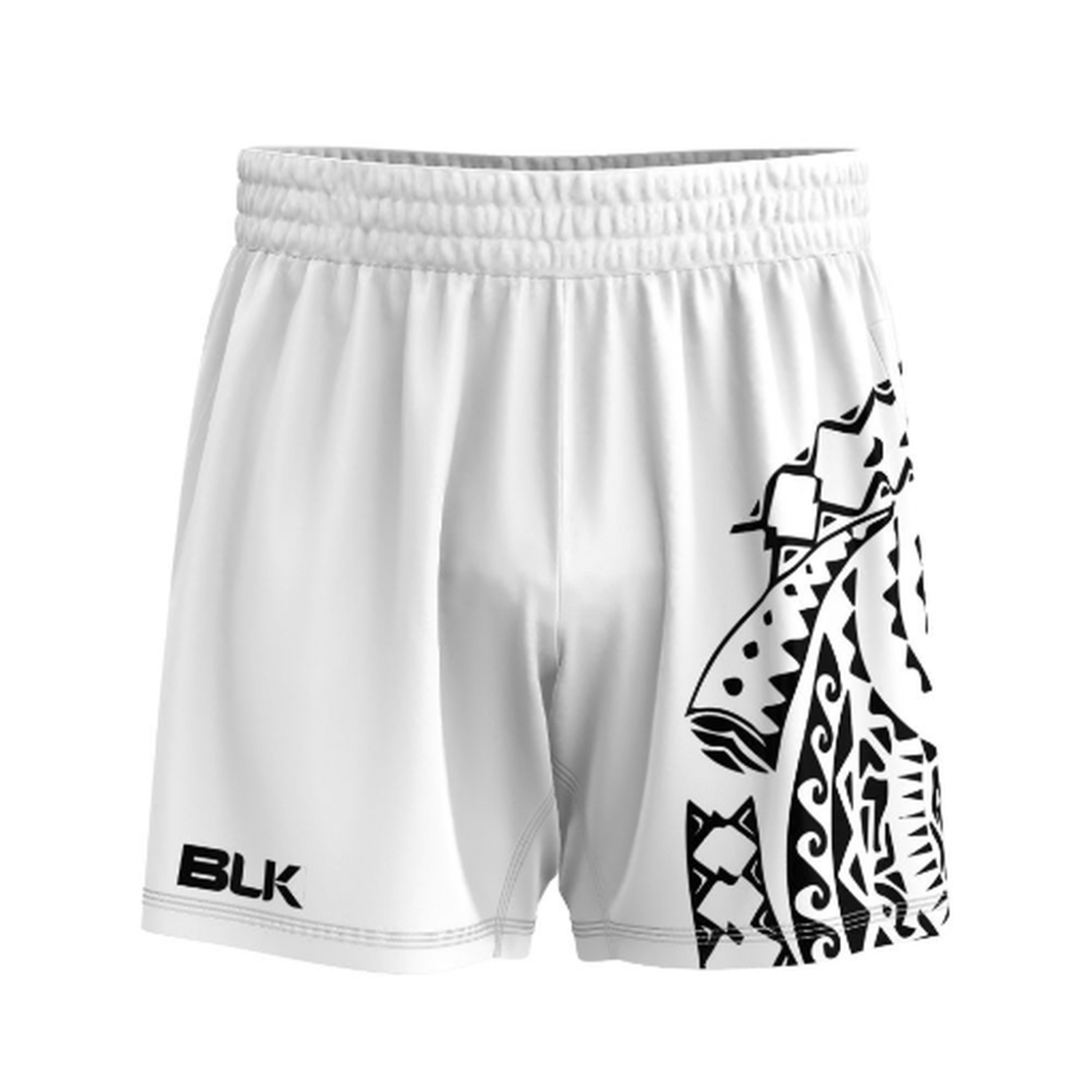 タトゥーショーツ ホワイト×ブラック