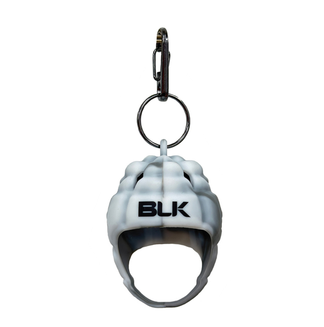 ヘッドガードキーホルダー グレーマーブル