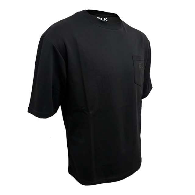 ライフスタイルポケット付きティーシャツ ブラック