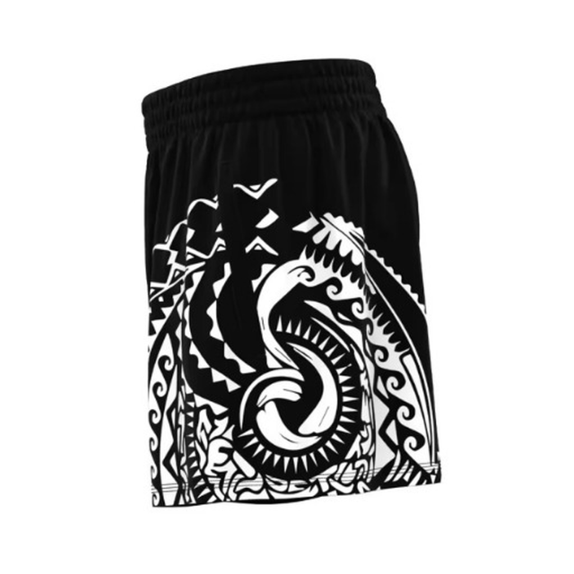 タトゥーショーツ ブラック×ホワイト