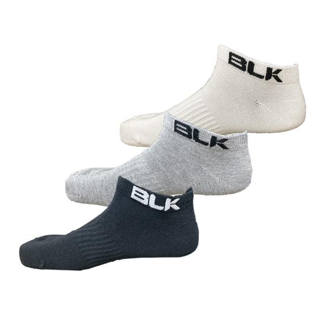 BLK ローカット3Pソックス(ブラック)