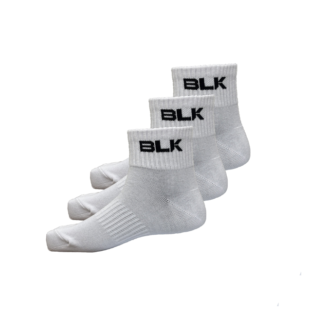 BLK ショート3Pソックス(ホワイト)