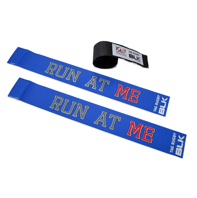 BLKタグ・ラグビー用タグセット (Run at Me) ＊青色