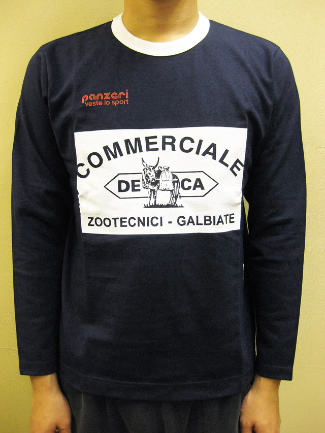PANZERI “COMMERCIALE DECA”トリム長袖Ｔシャツ