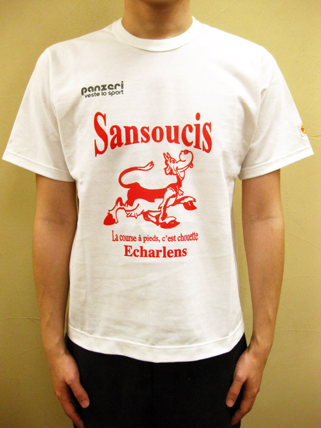 PANZERI “SANSOUCIS ECHARLENS” Ｓ／Ｓ Ｔシャツ／ホワイト