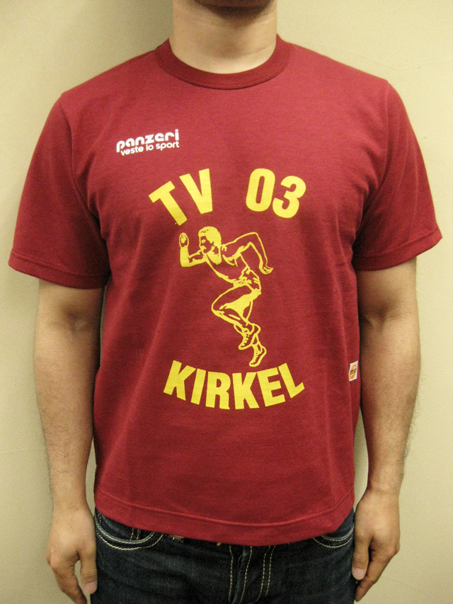 PANZERI “TV03 KIRKEL” Ｓ／Ｓ Ｔシャツ／ワイン