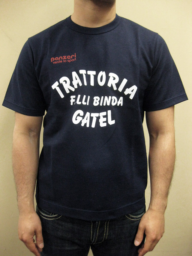 PANZERI “TRATTORIA F.LLI BINDA GATEL” S／S　Ｔシャツ／ネイビー