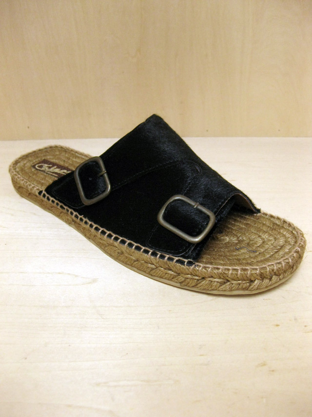 【送料無料】Calzanor ポニーヘアー　２ストラップ　エスパドリーユ　サンダル(Blood & Thunder別注)