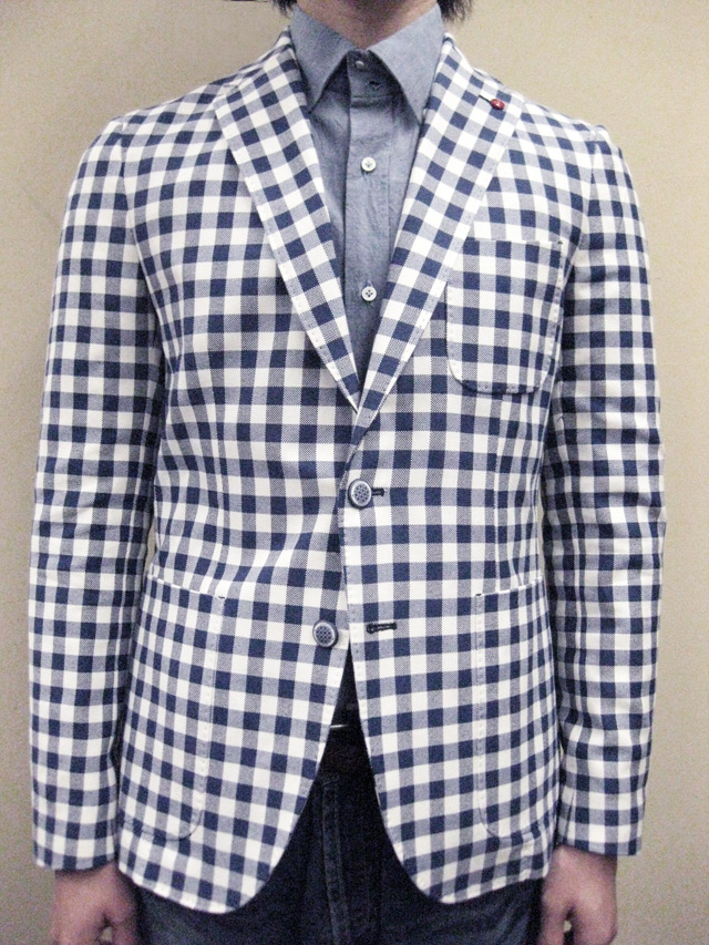 【送料無料】 ROYAL HEM Cotton Gingham Check Jacket “CHESTER”