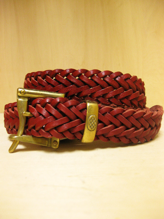 【送料無料】Martin Faizey(DAINES & HATHAWAY)  1.25inch Quick Release Mesh Belt Red